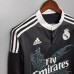 Real Madrid 14/15 Away Black Long Sleeve Soccer Jersey